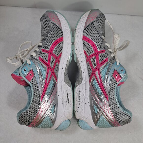 Womens Asics GT 1000 Running Shoes Sneakers T4K8N Sz 9.5 Pink Silver Gray Blue - Picture 7 of 12